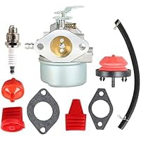 Snow Blower Carburetor Replacement compatible with Tecumseh HMSK80 HMSK90 810HP, Fits LH318SA LH358SA, Replacement for 640052 640054 640349, Easy Cold Start for Snow Blowing & Property Maintenance