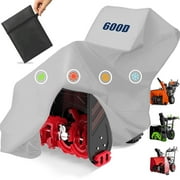 Snow Blower Cover - 600D Snowblower Covers Waterproof Heavy Duty, Outdoor Snow Thrower Cover Universal Fit for EGO, Honda, Ryobi, Cub Cadet, Ariens, Troy Bilt, Snow Joe, Toro and PowerSmart