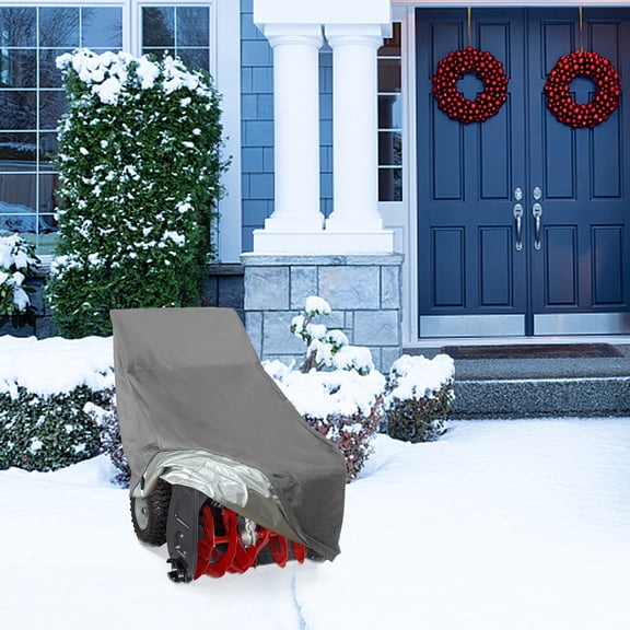 Snow Blower Cover Outdoor Protection Heavy Duty Weather Shield, Windproof Dust Rain Sun Resistant Storage Cover for Garage Yard Patio Winter Equipment Outdoor Machine Protection