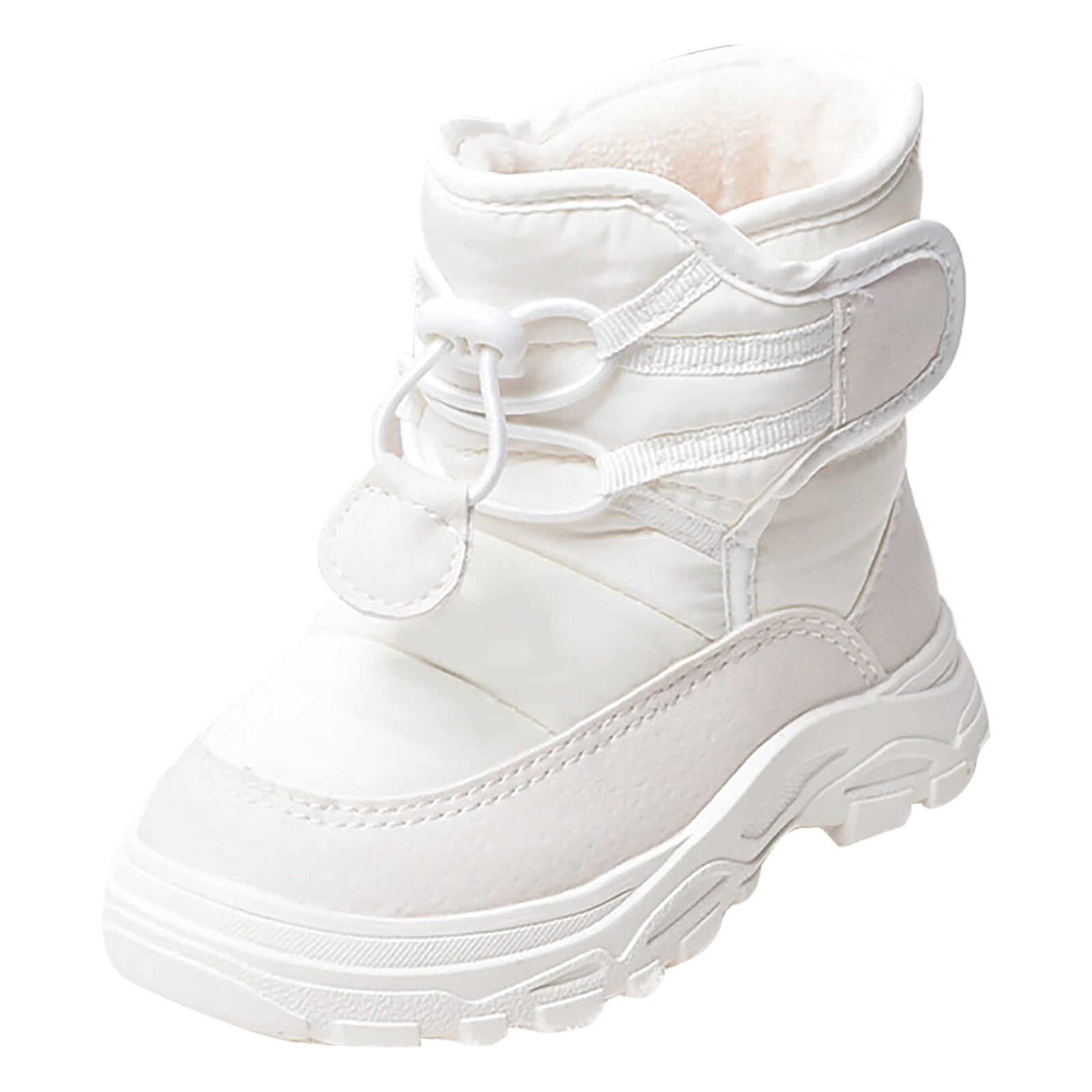 Snow Boot Children Baby Toddler Shoes Non Rubber Sole Outdoor Toddler Walking Shoes Outfit White 18 Months 24 Months