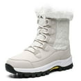 thumbnail image 1 of Ecetana Snow Boots For Women Winter Waterproof Shoes Thickened Faux Fur Lined Frosty Warm Outdoor Boots, 1 of 8