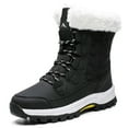 thumbnail image 1 of Ecetana Snow Boots For Women Winter Waterproof Shoes Thickened Faux Fur Lined Frosty Warm Outdoor Boots, 1 of 8