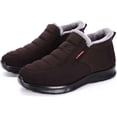 thumbnail image 1 of Snow Boots for Men Women: Water-resistant Winter Shoes Lightweight Warm Fur Lined Winter Boots - Slip On Casual Shoes Anti-Slip Sneakers Unisex Outdoor Comfort Ankle Boots Black Blue, 1 of 19