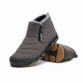 thumbnail image 1 of Snow Boots Mens Waterproof Winter Boots Fur Lined Warm Ankle Boots Zipper Closure Slip on Outdoor Boot Comfortable Walking Shoes, 1 of 6