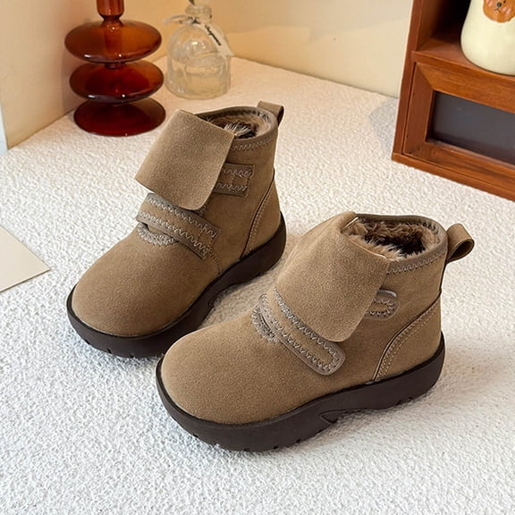 Snow Boots Winter Cold Resistant Fleece Lined Thickened Anti-Slip Warm Thermal Insulated Unisex Footwear for Snowy Days