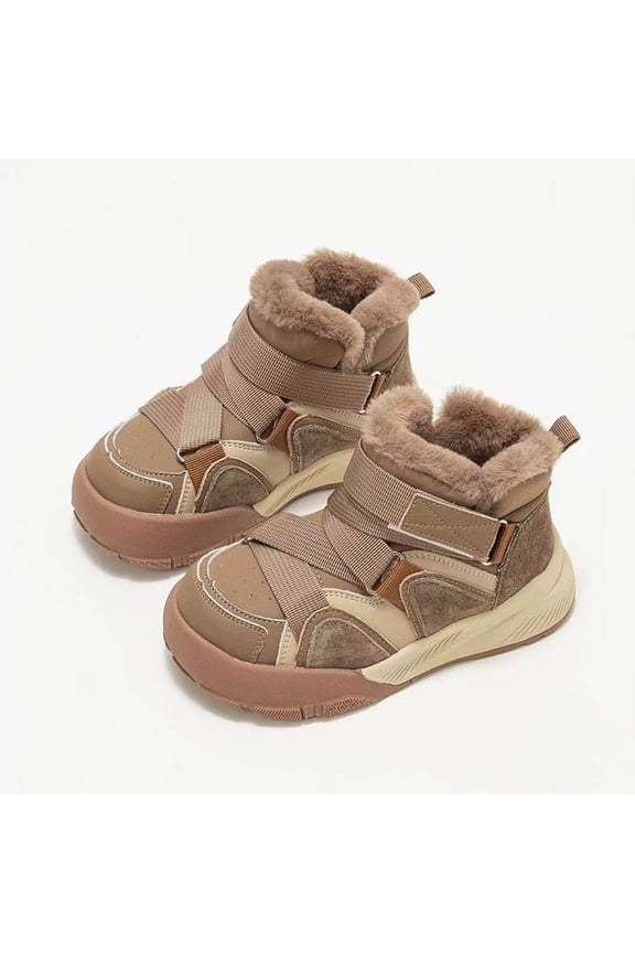 Snow Boots Winter Warm Fleece Lined Thermal Insulated Waterproof Anti-Slip Casual Comfortable Thick Sole Footwear for Cold Weather Protection and Outdoor Activities