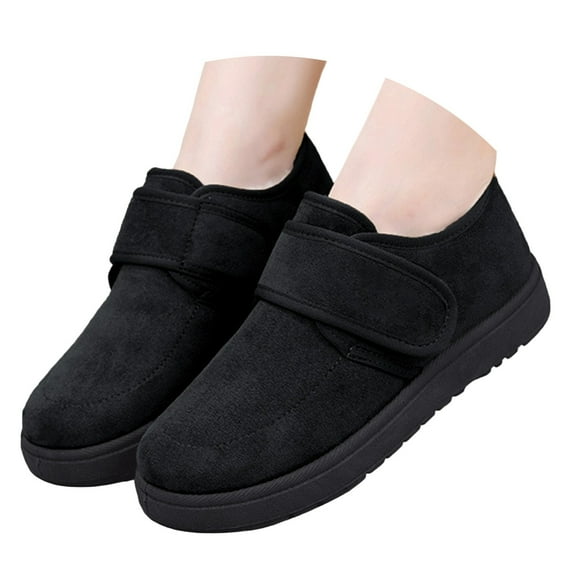 Snow Boots for Women,Cozy One Pull Slipper Boots for Women Soft Lined Thick Sole Indoor Home Comfort And Warmth Winter Wear,Winter Boots for Women,Black,6