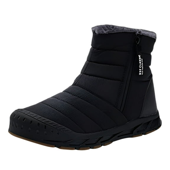 Snow Boots for Women,Large Size Unisex Outdoor High Top Winter Boots for Sports Hiking And Leisure Activities With Non Warm,Winter Boots for Women,Black,7