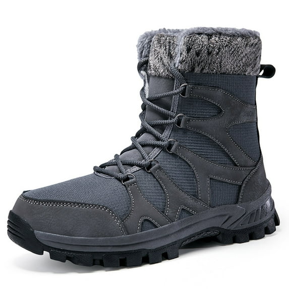 Snow Boots for Women,Winter Thermal Boots for Women With Enhanced Insulation And Secure Lace-Up Design for Cold Weather,Winter Boots for Women,Grey,8.5