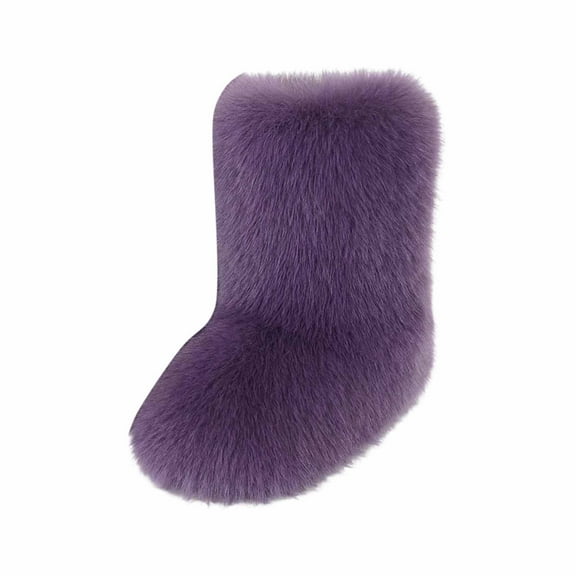 Snow Boots for Women,Winter Warm Mid Calf Boots With Soft Lined Interior And Durable Sole for Comfort And All Day Wear,Winter Boots for Women,Purple,6.5