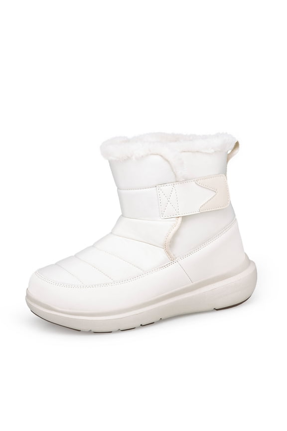 Snow Boots for Women,Women Thermal Insulated Winter Boots With Comfortable Traction Outsole And Warm for Outdoor Walking In Cold Weather Conditions,Winter Boots for Women,White,6