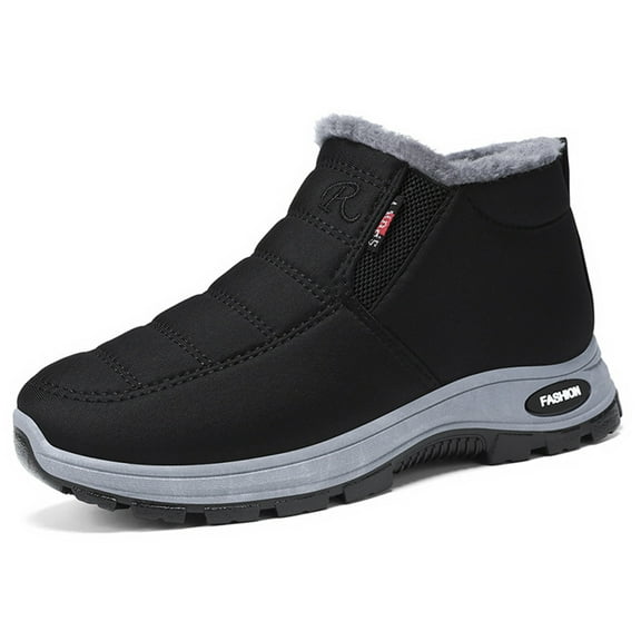 Snow Boots for Women,Women's Winter On Ankle Boots Cozy Lined Outdoor Casual Comfortable Lightweight Warm Booties for Everyday Wear,Winter Boots for Women,Black,10.5