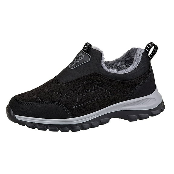 Snow Boots for Women,2022 Winter Women's Warm Flat Heel Round Toe Casual Non- Boots Comfortable Footwear,Winter Boots for Women,Black,7.5