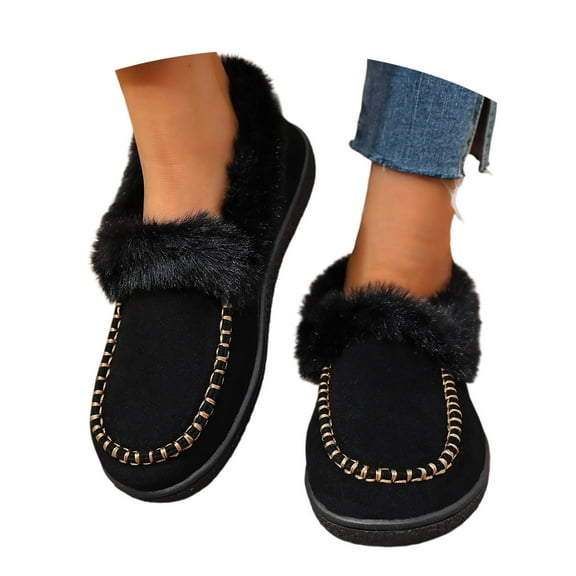 Snow Boots for Women,European Snowflake Pattern High Boots with Thickened Wool Flat Sole for Women Winter Wear,Winter Boots for Women,Black,7