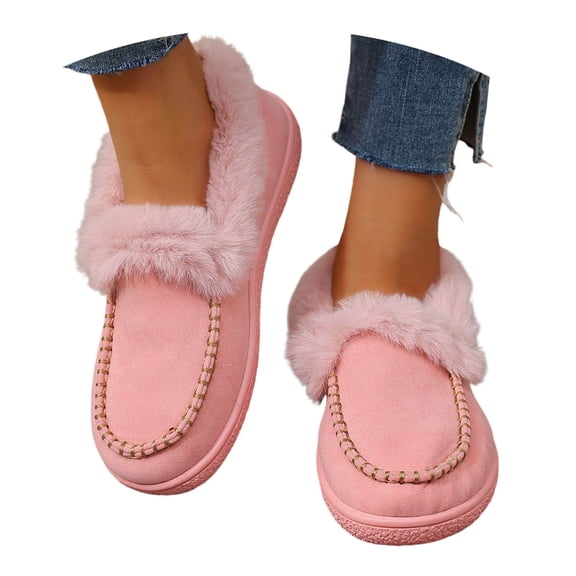 Snow Boots for Women,European Snowflake Pattern High Boots with Thickened Wool Flat Sole for Women Winter Wear,Winter Boots for Women,Pink,7