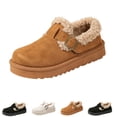 thumbnail image 1 of Snow Boots for Women PU Leather Anti-Slip Warm Fleece Lined Women's Winter Ankle Booties Waterproof Outdoor Boots Comfortable Shoes, 1 of 7