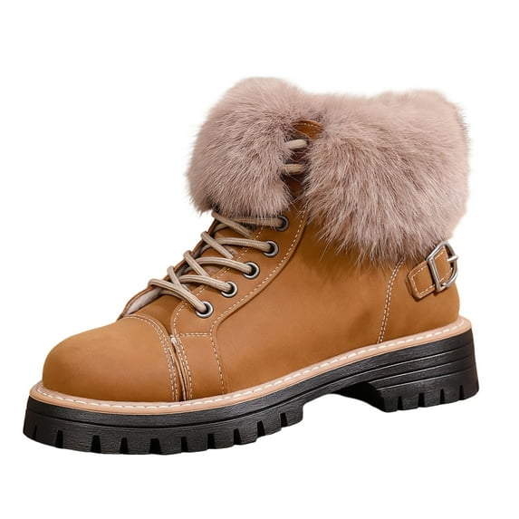 Snow Boots for Women,Plus Size Winter Boots with for Warmth and Comfort in Cold Weather Conditions,Winter Boots for Women,Brown,9