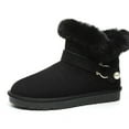 thumbnail image 1 of Snow Boots for Women Warm Fur Lined Winter Boots Comfortable Anti-slip Short Boot Slip on Outdoor Booties, 1 of 6