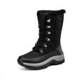 thumbnail image 1 of Snow Boots for Women Waterproof Mid Calf Faux Fur Lined Anti Slip Lace Up Hinking Snow Shoes for Winter Outdoor, 1 of 9