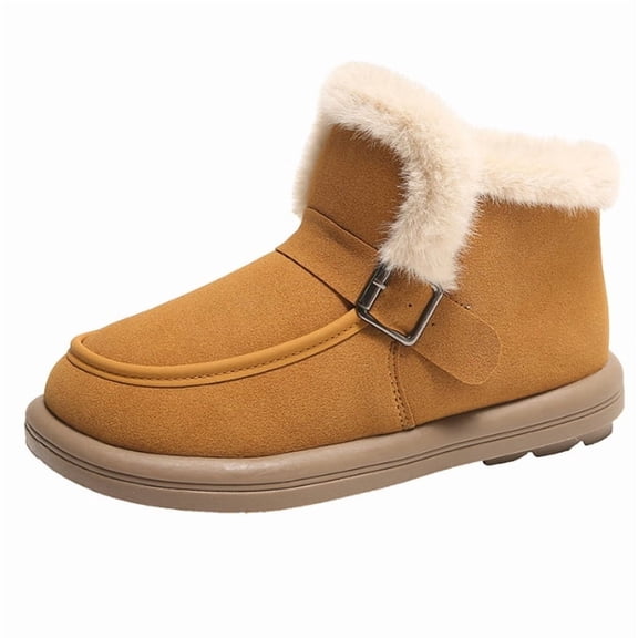 Snow Boots for Women Winter: Warm Fur Lined Ankle Booties - Anti-Slip Comfortable Outdoor Snow Shoes