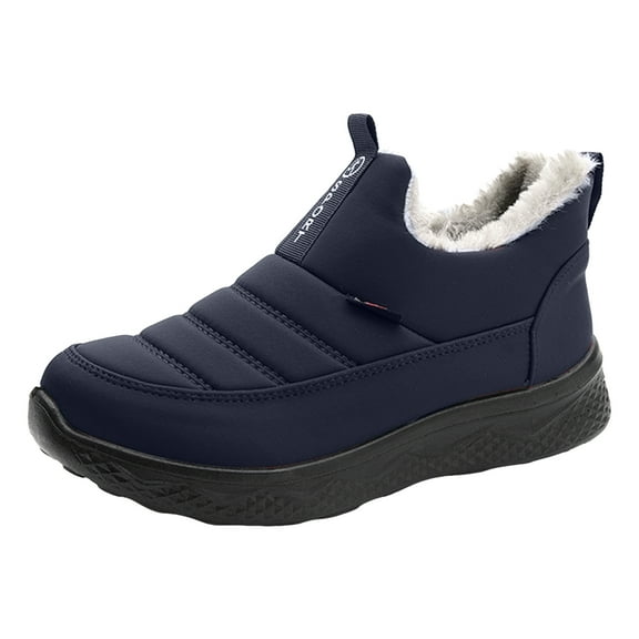 Snow Boots for Women Winter Warm Furry Lined Ankle Booties Comfortable Non Slip Lightweight Work Boots