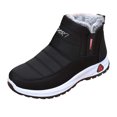 thumbnail image 1 of Snow Boots for Women,Women On Winter Boots Lined Warm Comfortable Outdoor Walking Shoes for Cold Weather,Winter Boots for Women,Black,7, 1 of 8