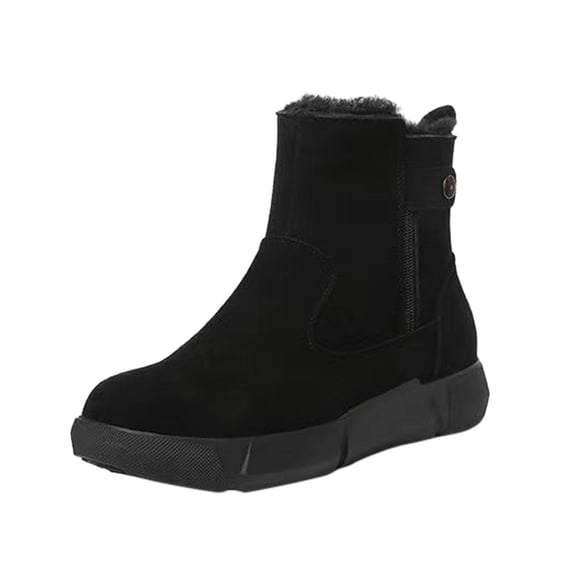 Snow Boots for Women,Women Winter Thermal Lined Boots Outdoor Traction Comfort Cushion Cold Weather Footwear,Winter Boots for Women,Black,8