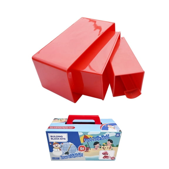 Snow Brick Mold Set Sand Mold Kits For Kids Snow Building Block Maker for Winter Activity Beach Sand Castles Making Molds