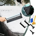Snow Brush & Ice Scraper, Ice Scrapers for Car Windshield, Detachable