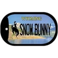 thumbnail image 1 of Snow Bunny Wyoming Novelty Metal Dog Tag Necklace DT-10534 2" x 1" Dog Tag (DT), 1 of 1