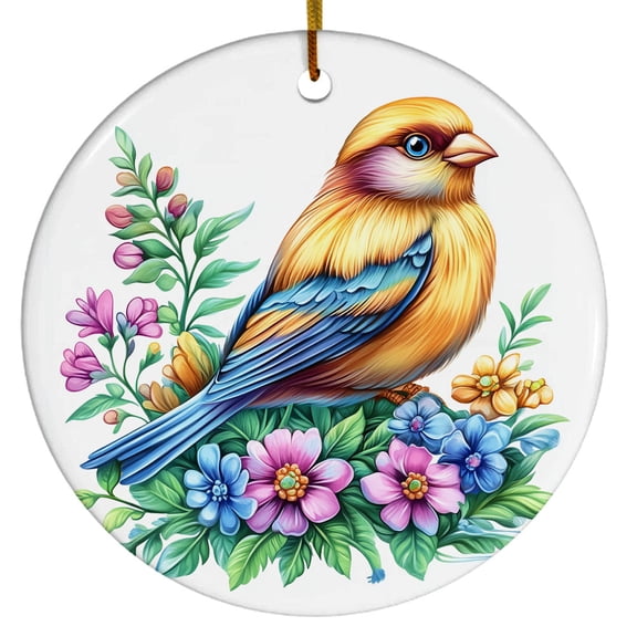 Snow Bunting Ornament, Bird Ornament with Snow Bunting Design, Ornament for Animal Lovers, Gift for Women, Men, Boys, Girls, Gift for Birthdays & Christmas, Christmas Ornament 2025