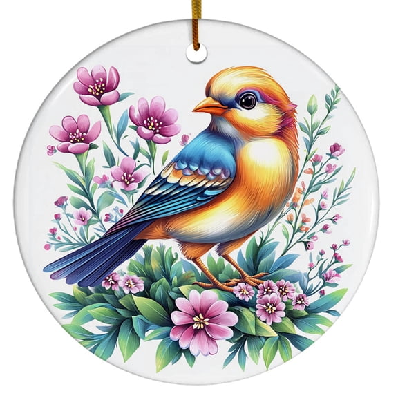 Snow Bunting Ornament, Bird Ornament with Snow Bunting Design, Ornament for Animal Lovers, Gift for Women, Men, Boys, Girls, Gift for Birthdays & Christmas, Christmas Ornament 2025