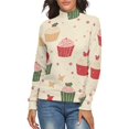 thumbnail image 1 of Snow Cake Gift Christmas Women's Turtleneck Sweater Long Sleeve Ribbed Fitted Turtle Neck Casual Fall Winter Collection Top S, 1 of 4