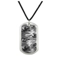 thumbnail image 1 of Snow Camouflage Military Dog Tag Pendant Necklace with Cord, 1 of 4