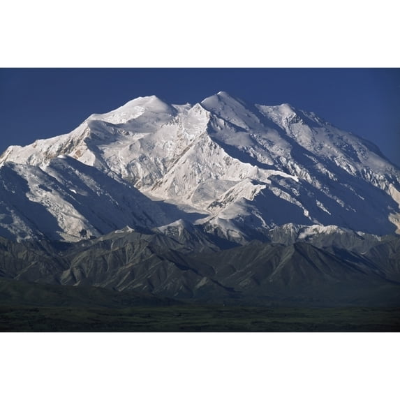 Snow-Capped Mount Mckinley Alaska Usa Poster Print