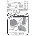 thumbnail image 1 of Snow Caps Hats Headgear Cold Weather #522 Sewing Pattern (Pattern Only), 1 of 1