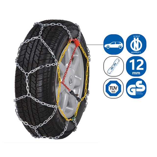 Snow Chain Antiskid Super Grip KN90 205/55R16 195/70R15 205/50R17 205