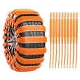 thumbnail image 1 of Snow Chains, Automobile Traction Straps for Sedan SUV Off-Road Vehicles, Anti-Slip Tire Chain with Cleats for Snow Mud Ice, Emergency Road Grip Aid Kit, 10-Pack, 1 of 8