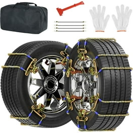【 sige  】 Super Z 6 Compact Cable Tire Snow Chain Set for Cars, Trucks
