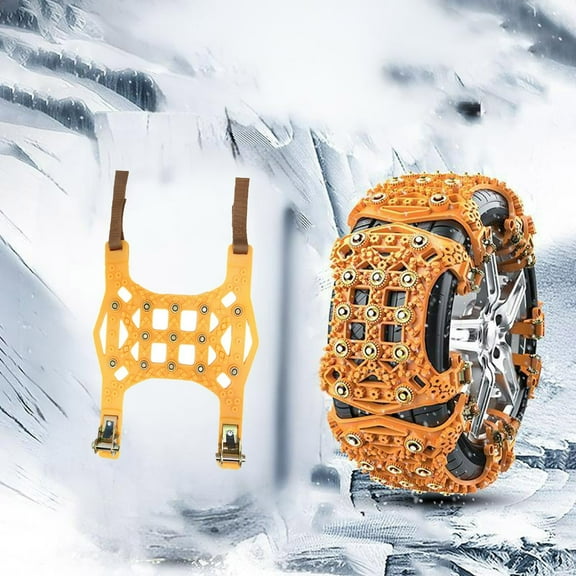Snow Chains,Snow Traction For Tires,Wheel Traction Straps,24×22inch Thickened And Enlarged Chains For Automobiles,Non-Slip Adjustable Winter Snow Chains,For Snow,Mud Roads,Sand Roads.