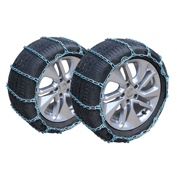 Snow Chains Tire Chains For Cars Pickup Trucks SUV, Adjustable Snow Tire Chains Compatible With Tire Width 145 155 165 175 185 195 205 215 225 235 245 255 265-1130-silver
