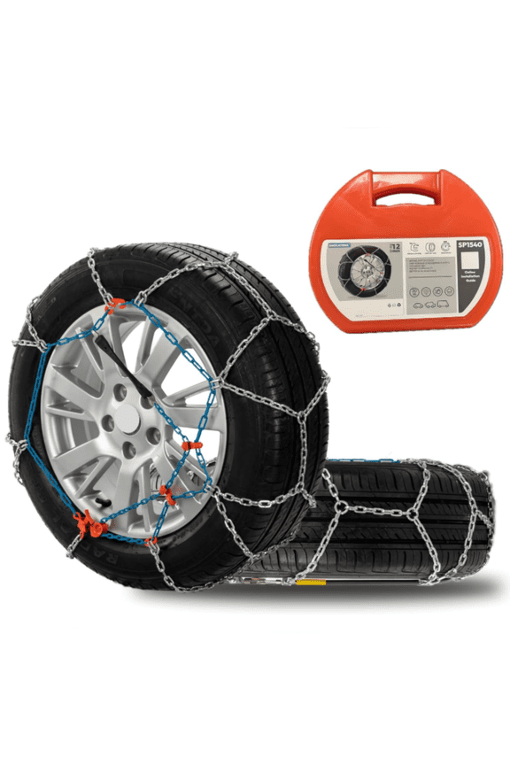 Snow Chains for Car,Universal Emergency Tire chains - Set of 2
