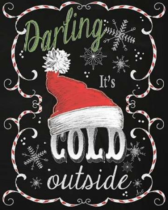 Snow Chalk Art I Canvas Art - Andi Metz (24X30)