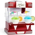 thumbnail image 1 of Snow Cone Shaved Ice Machine - Retro Table-Top Slushie Machine Makes 20 Icy Treats - Includes 2 Reusable Plastic Cups & Ice Scoop - Retro Red, 1 of 5