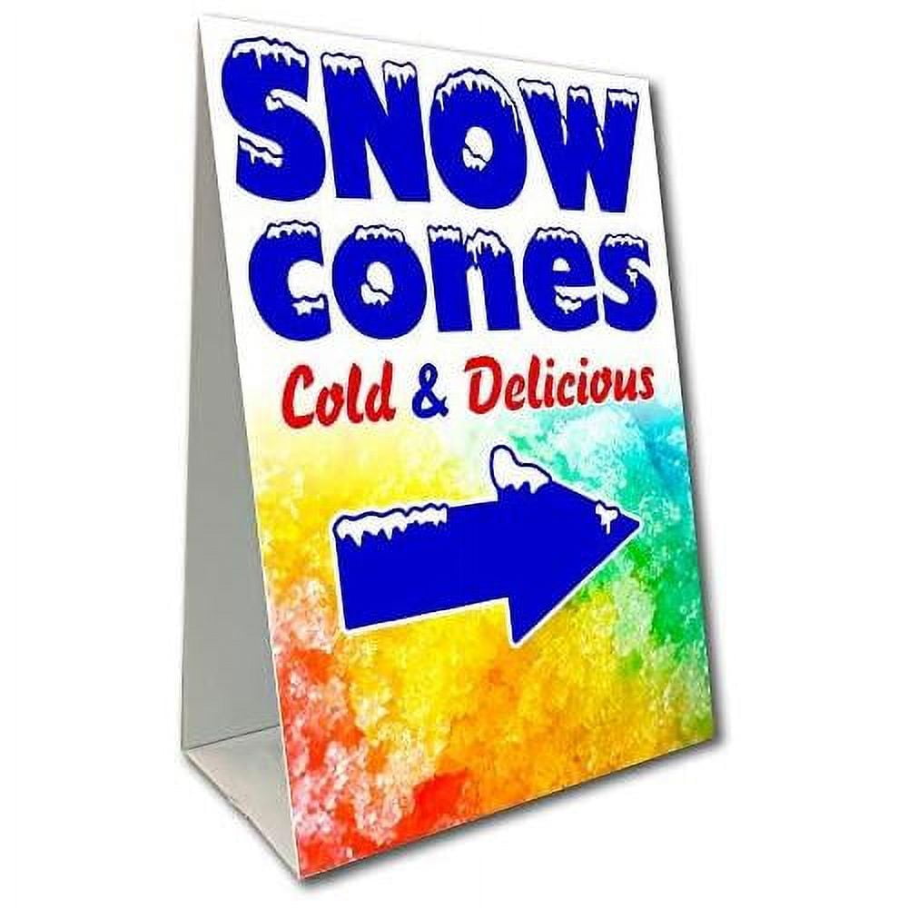 snow-cones-arrow-economy-a-frame-sign-2-feet-wide-by-3-feet-tall