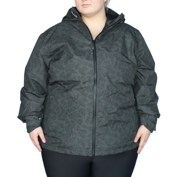 Snow Country Outerwear 1X-6X Women's Plus Size Printed Wind Breaker Rain Jacket