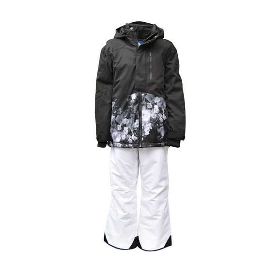 Snow Country Outerwear Girls Big Youth 2 Pc Snow Suit Ski Jacket and Pants Set Peony S-L