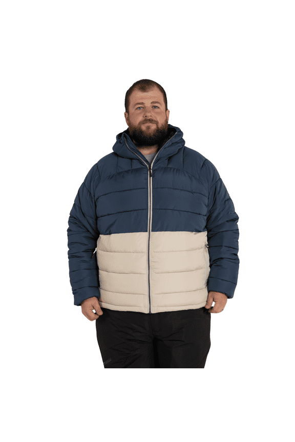Outerwear Mens Big 2XL-7XL Synthetic Down Hooded Powder Jacket