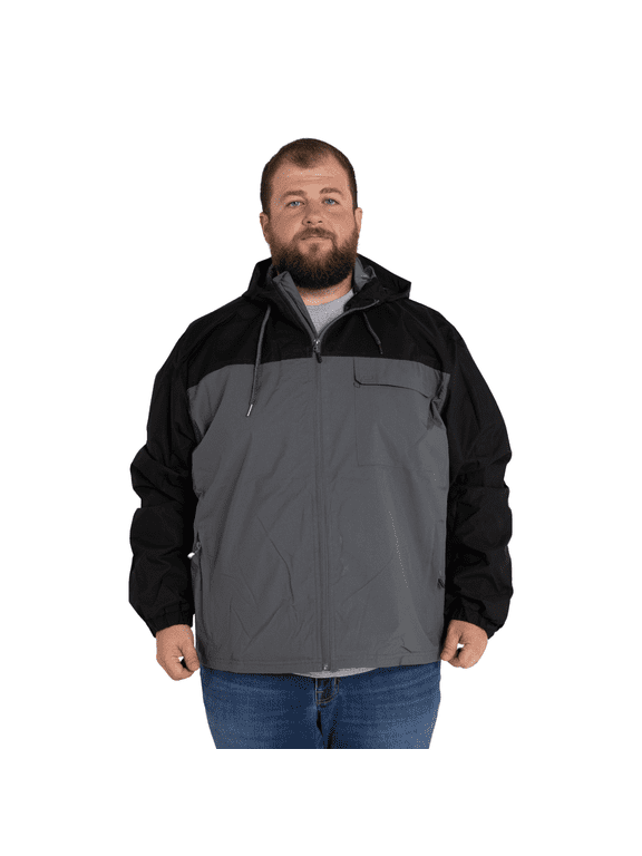 Outerwear Mens Big Sizes Windbreaker Packable Rain Jacket