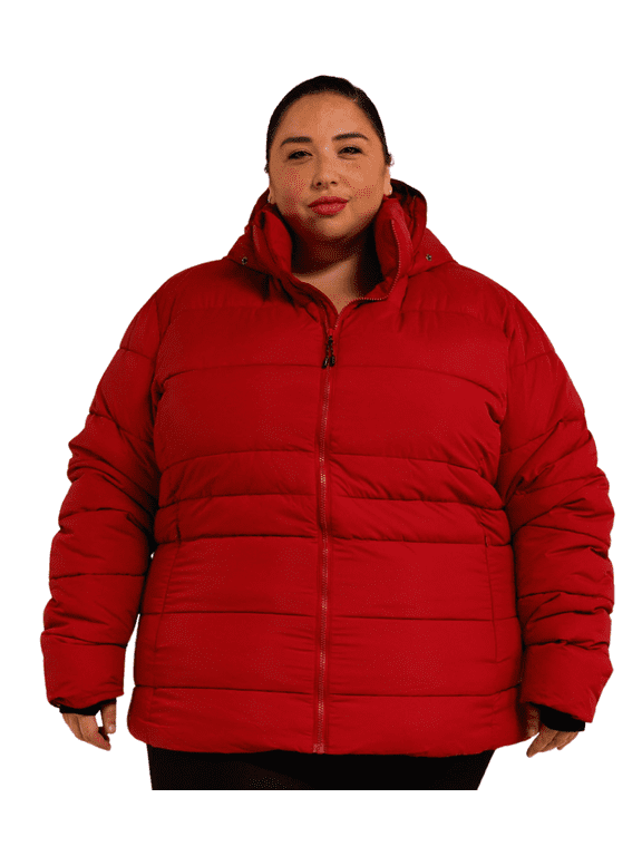 Outerwear Women's Plus Extended Size Ski Coat Jacket Luna Alternative Down 1X-6X